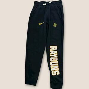 Nike Boys Size Small Rayguns Black Sweatpants with Logo Casual Drawstring Fall